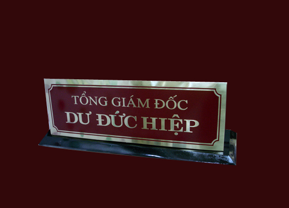 Biển chức danh gắn tường - Biển Quảng Cáo BAV - Công Ty TNHH Truyền Thông Và Marketing Bí ẩn Việt